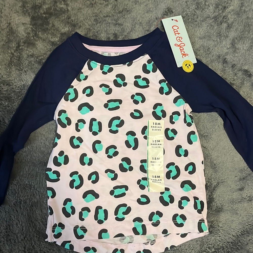Kids long sleeve cheetah shirt